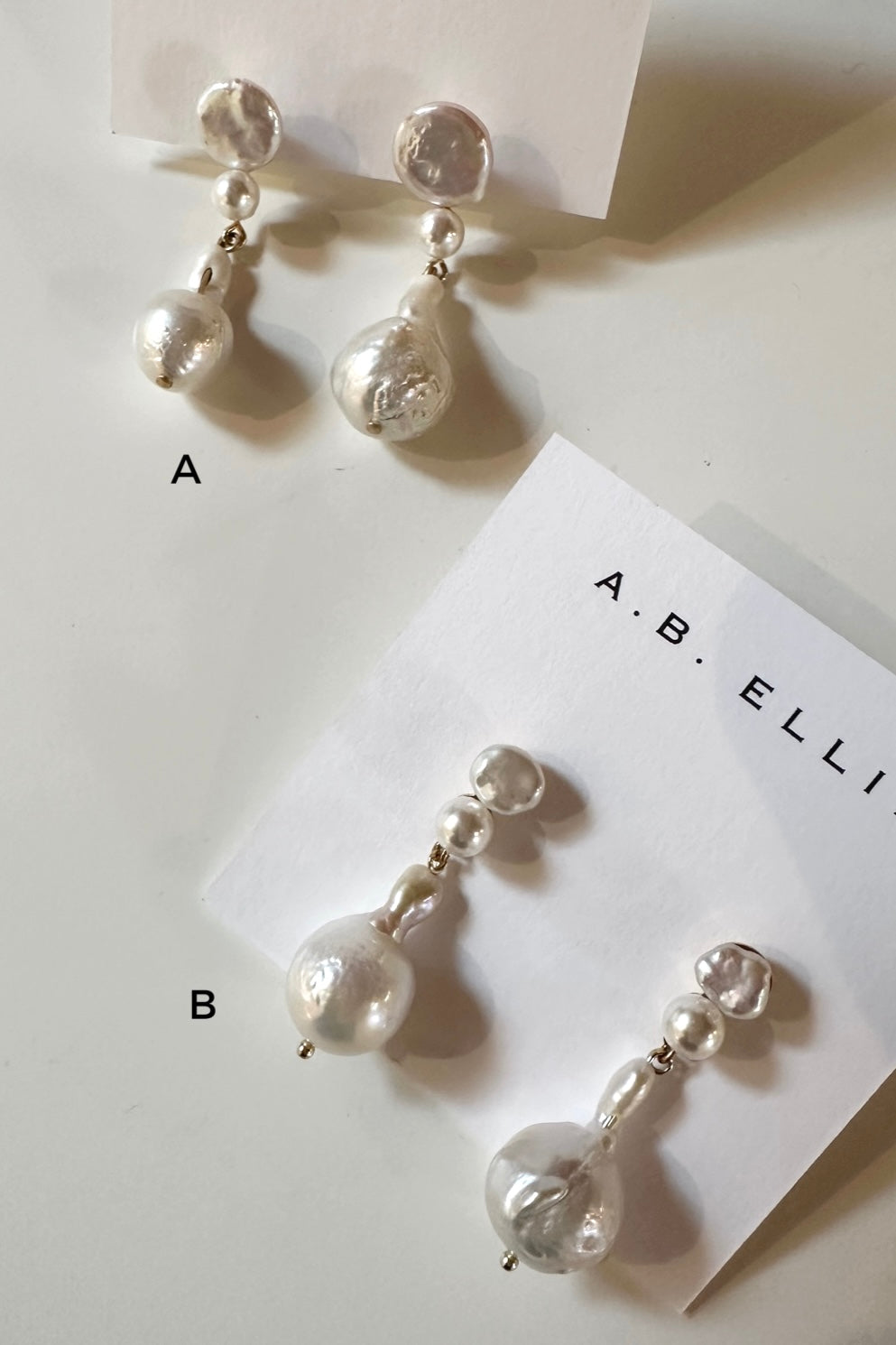 Double Pearl Baroque Drop - Sale