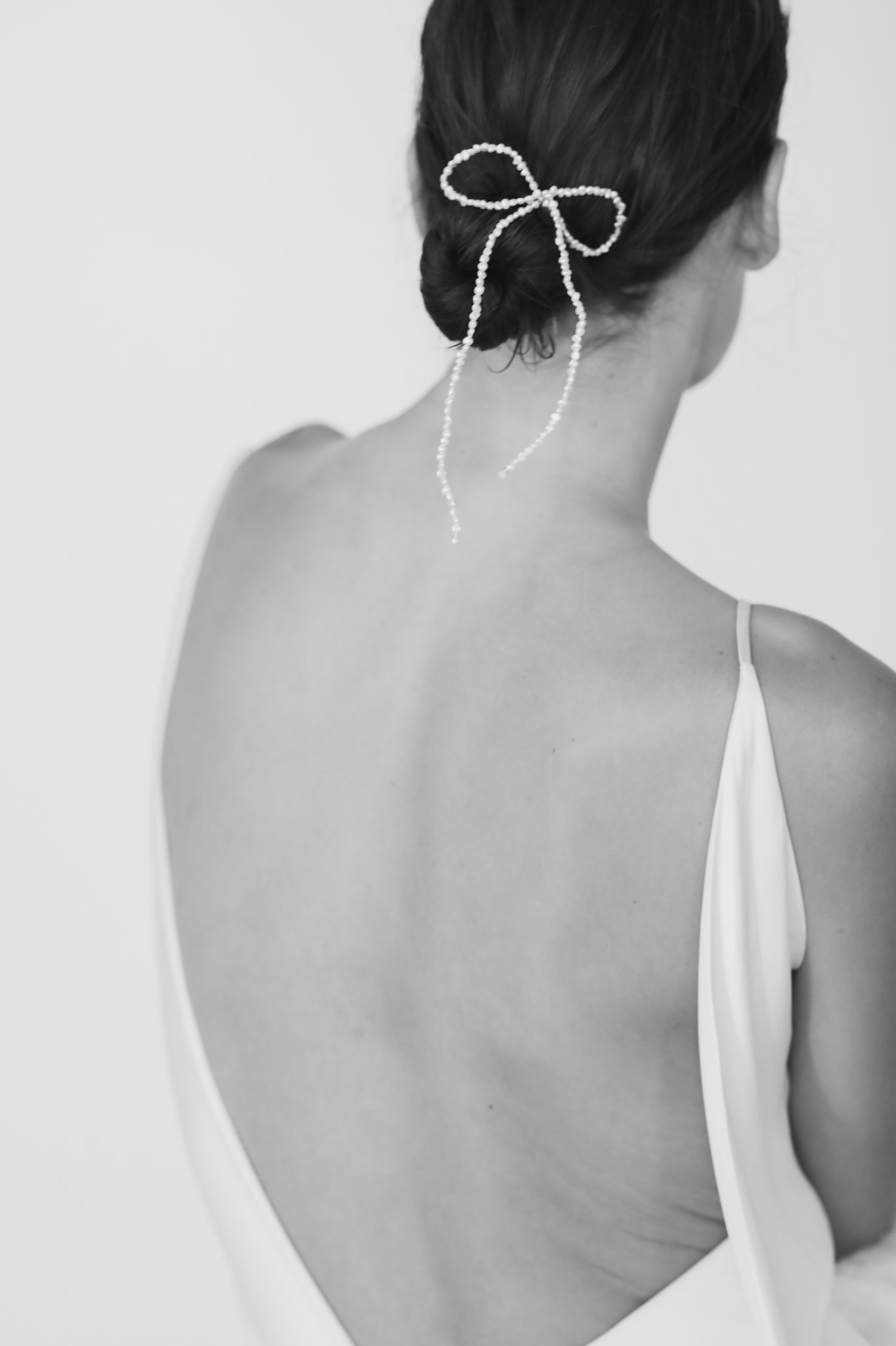 Freshwater Pearl Bow Hairpin - Sale