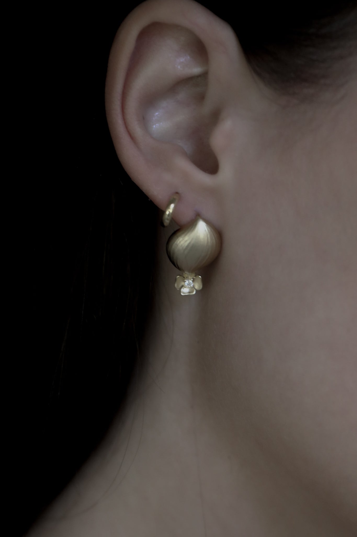 Floral Orb Drop Earrings - Sale