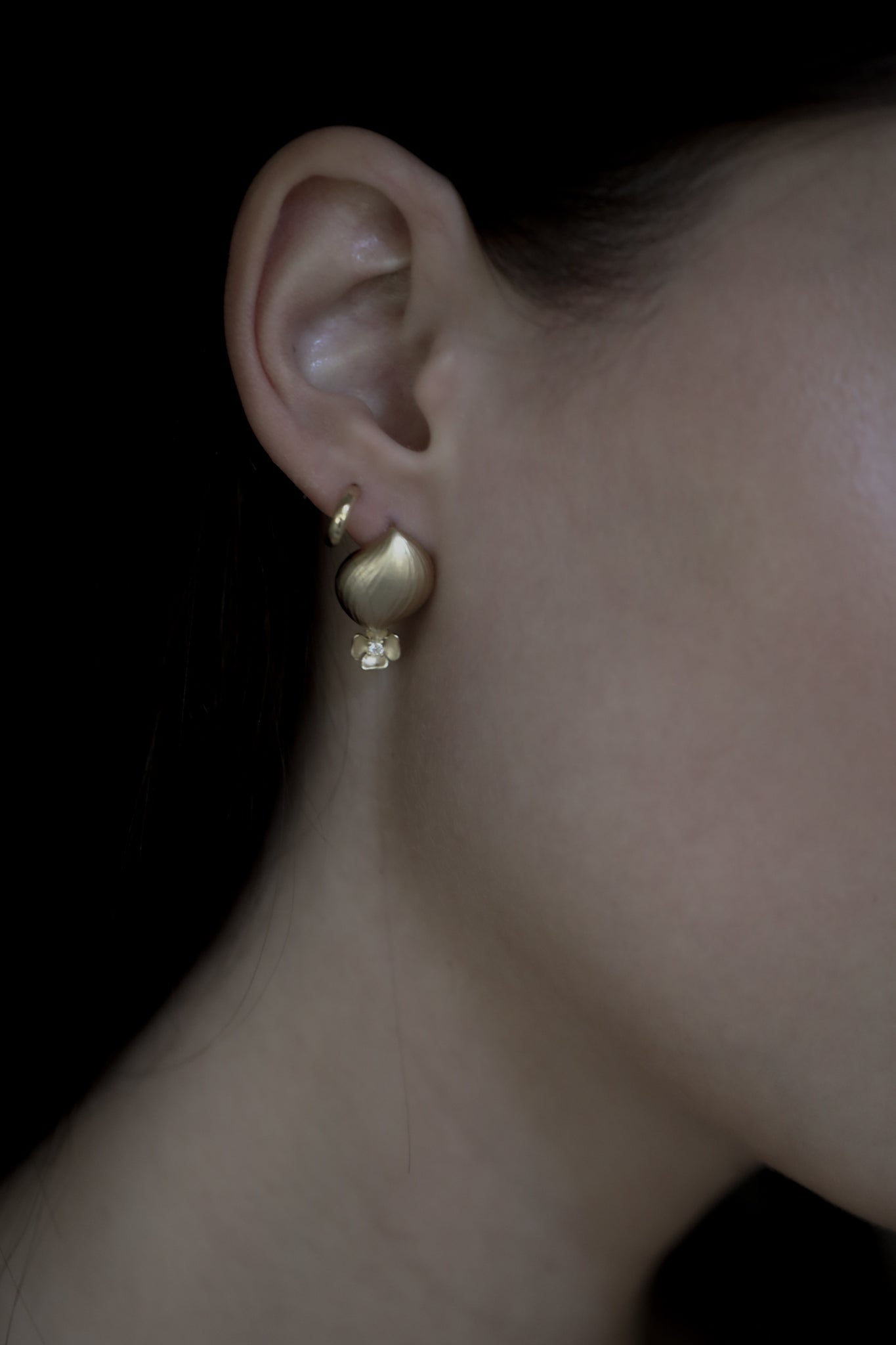Floral Orb Drop Earrings - Sale