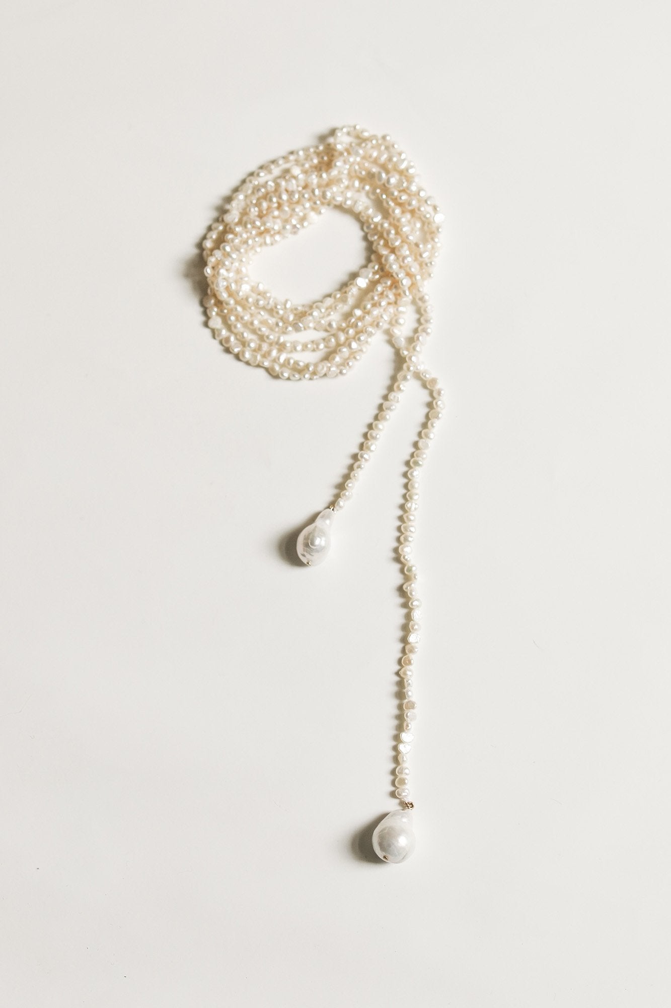 Freshwater Pearl Keshi Wrap Necklace