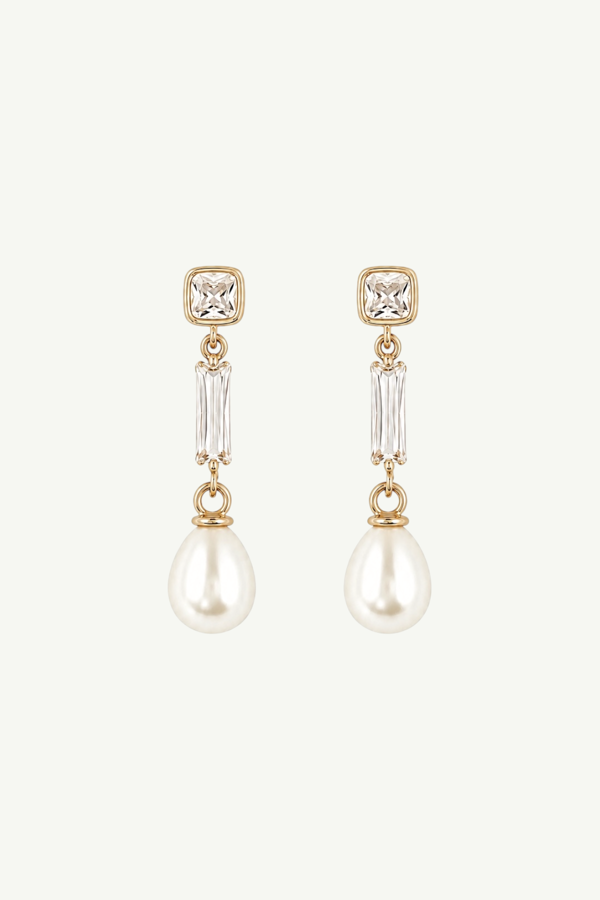 Bezel Deco Pearl Drops - Sale