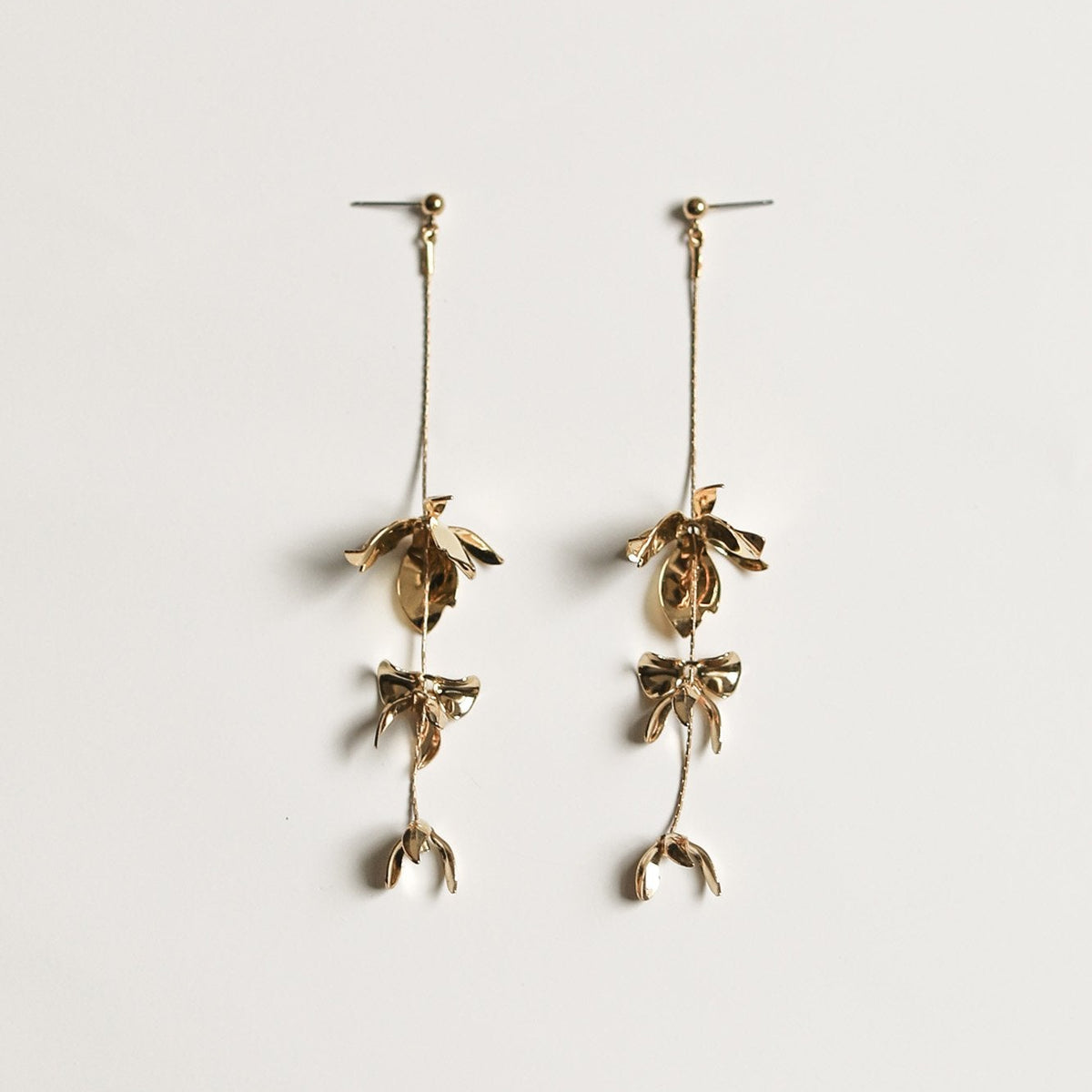 Magnolia Strand Earrings – Full | Floral Bridal Earrings | A.B. ELLIE