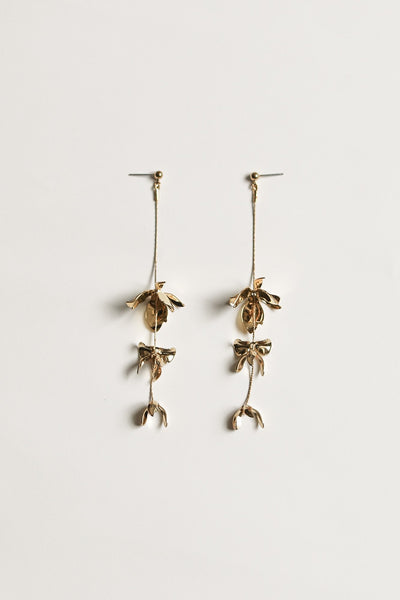 【A.B. ELLIE】エイビーエリー Magnolia ピアス magnolia-strand-gold-earrings-