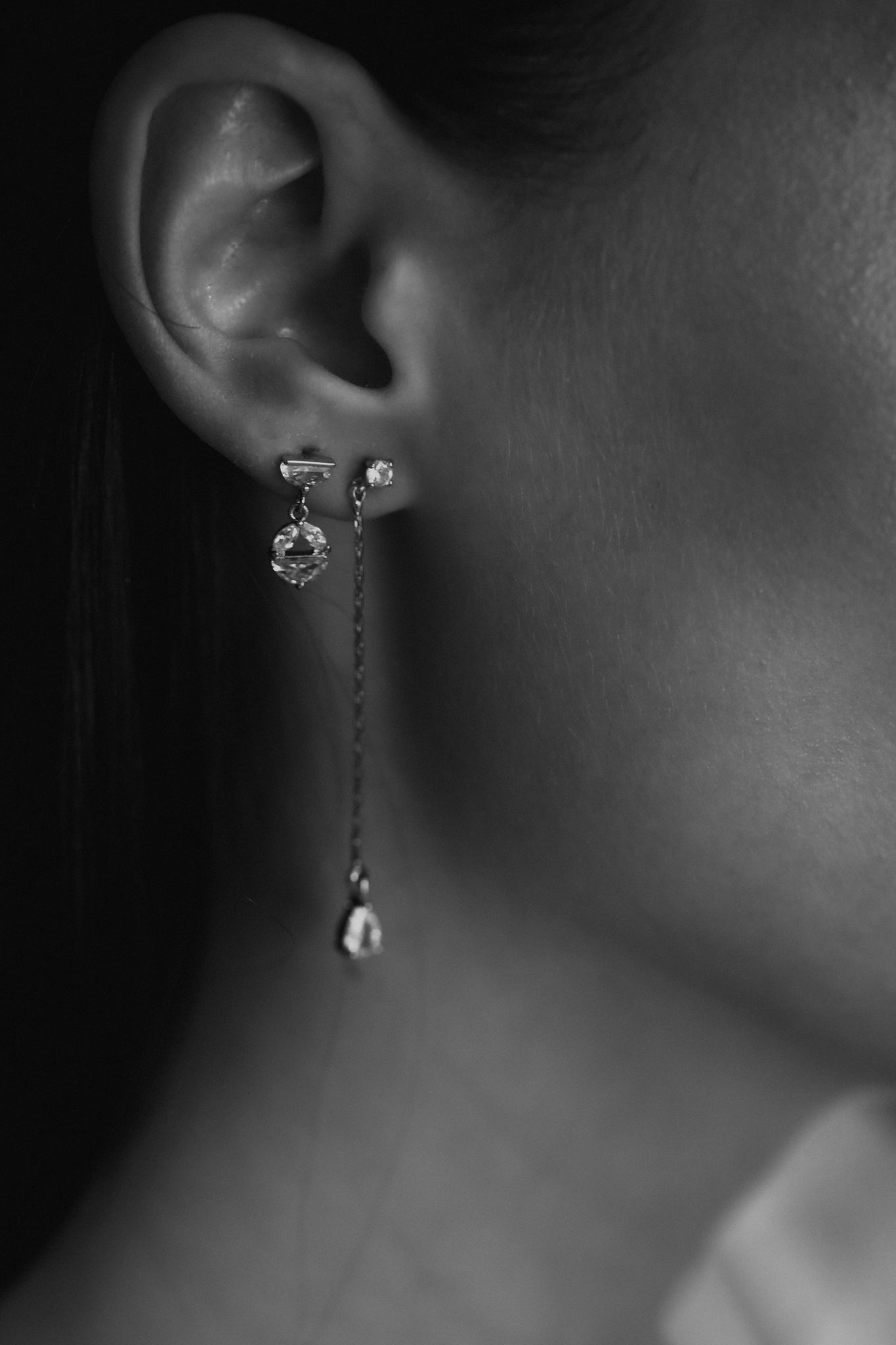 Micro Glass Drop Earrings - Sale