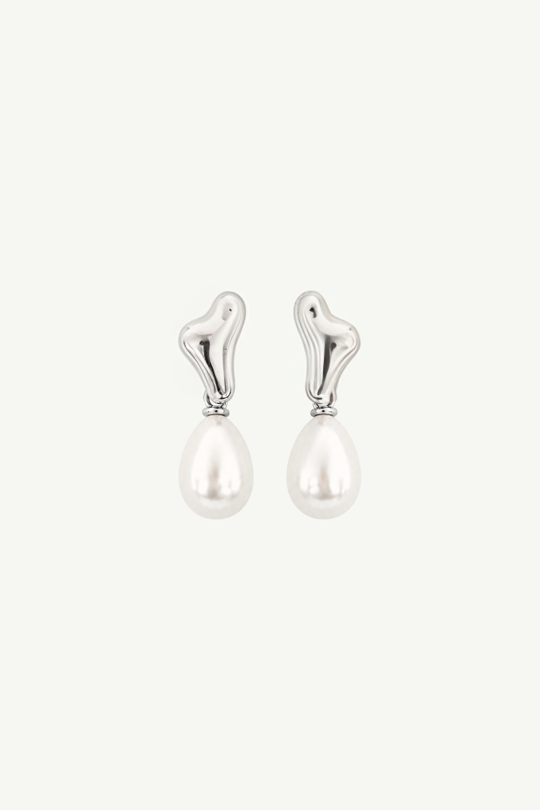 Mini Irregular Pearl Drop Earrings - Sale