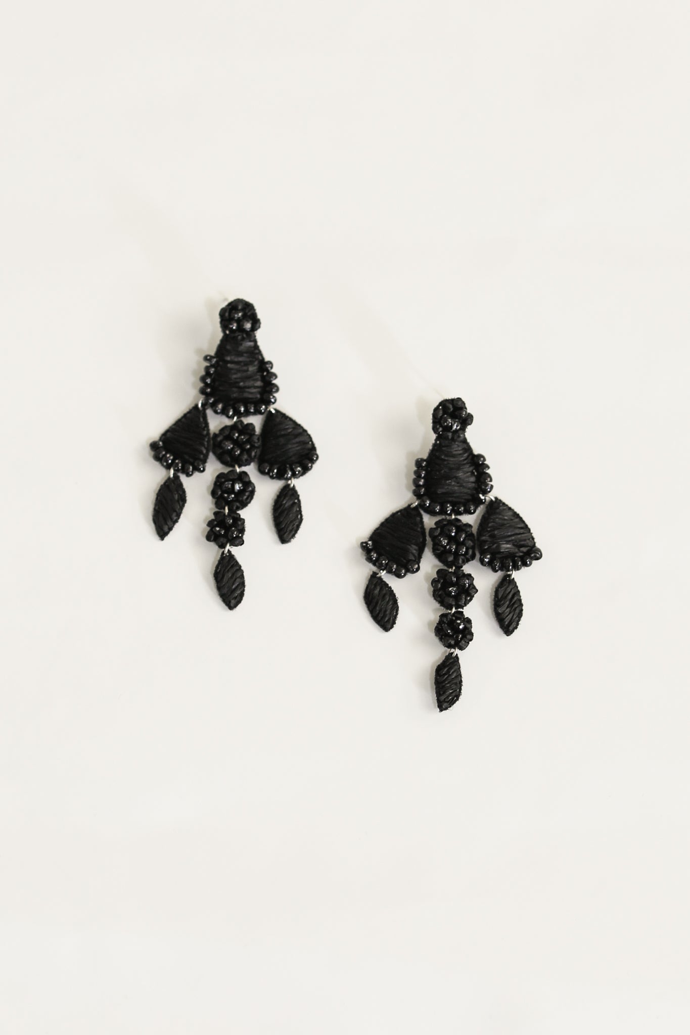 Mini Sloan Chandelier Earrings - Black