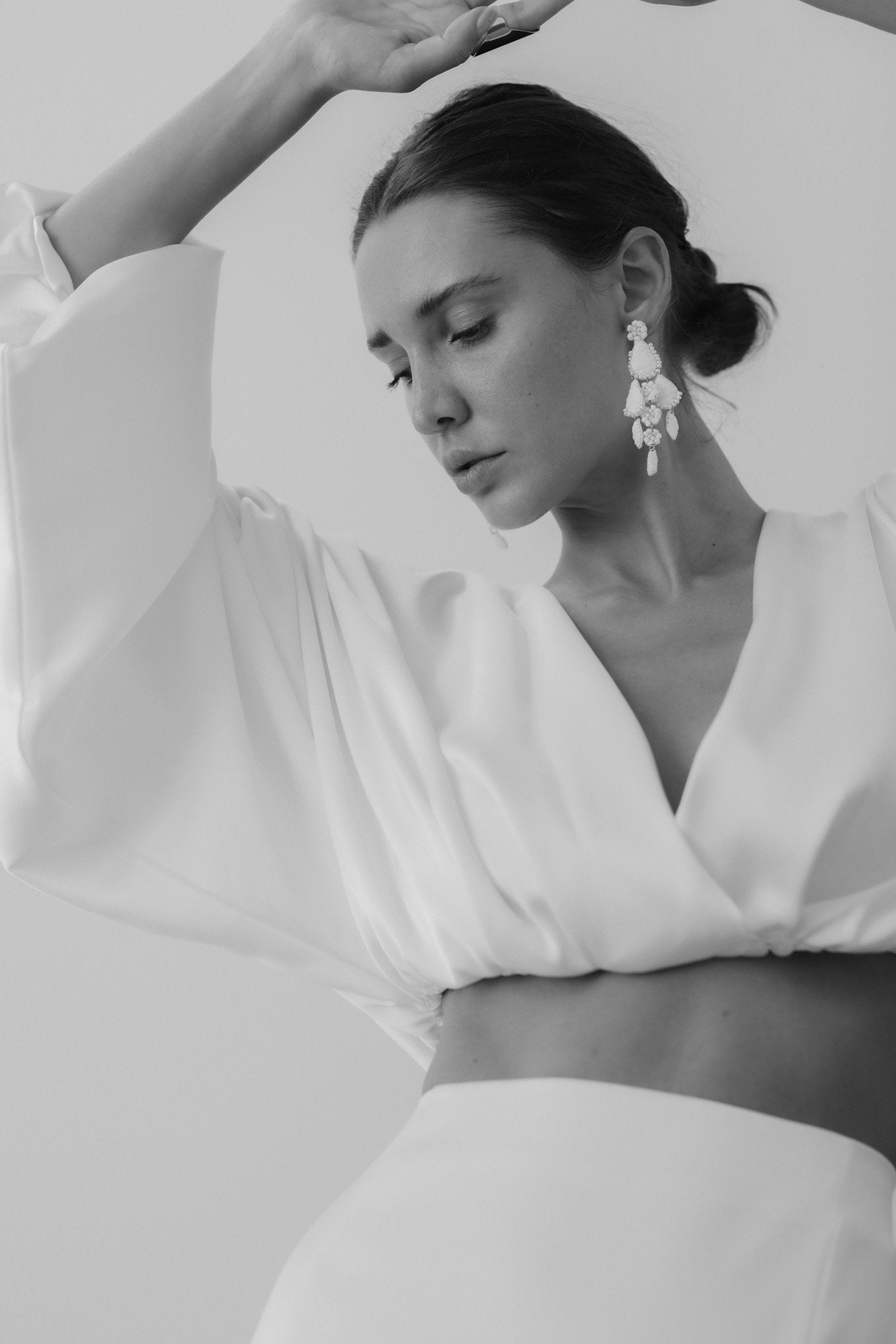 Mini Sloan Chandelier Earrings - Ivory - Sale