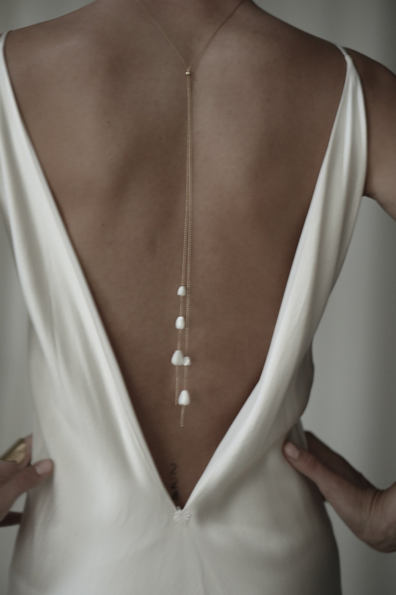 Mother Of Pearl Bolo Necklace