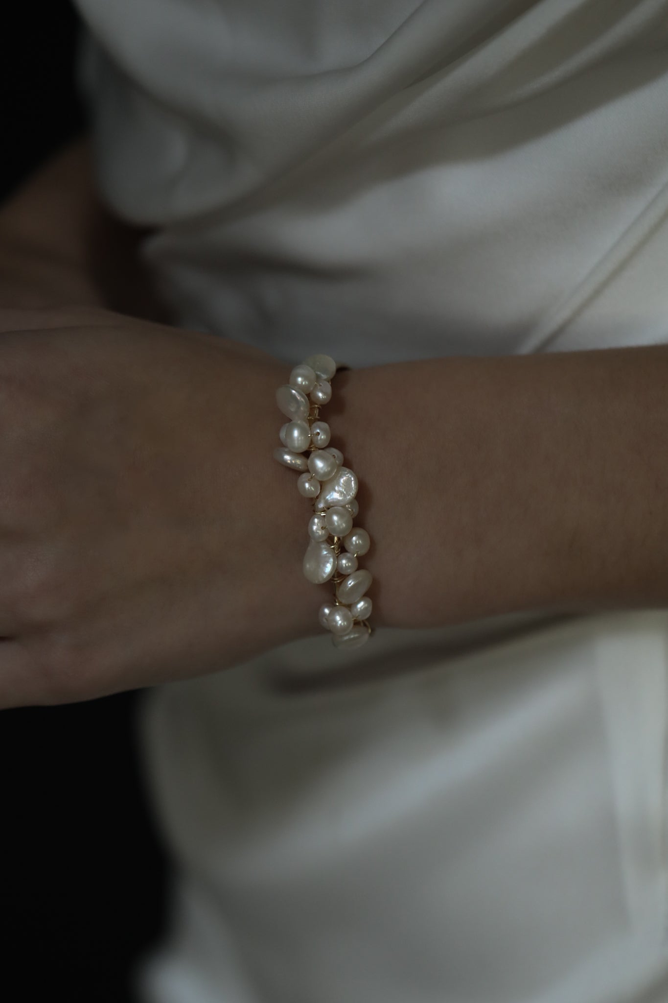 Freshwater Pearl Cluster Cuff