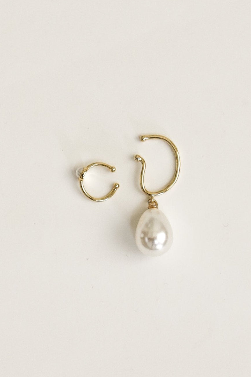 Gilded Pearl Cuff Set - Sale
