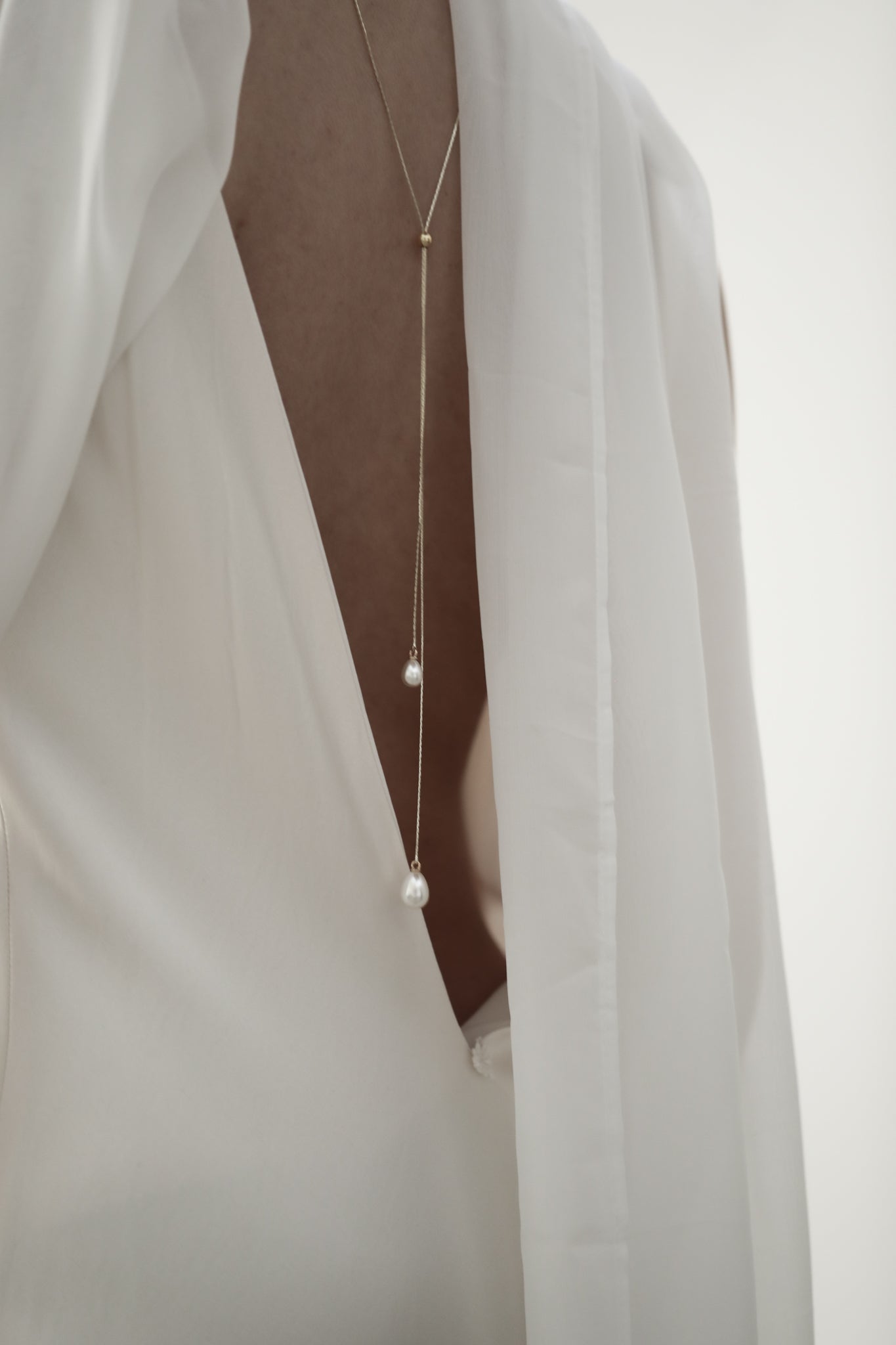 Pearl Lariat Necklace - Sale