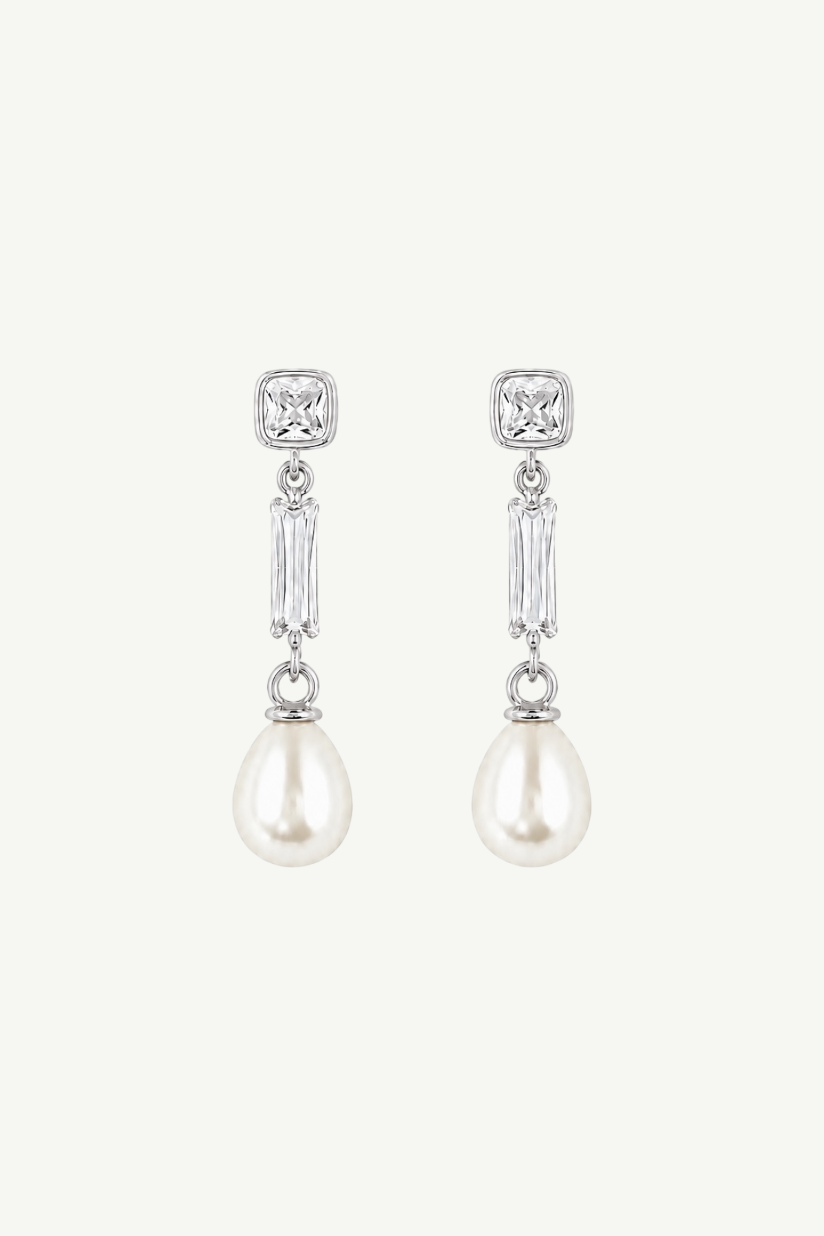Bezel Deco Pearl Drops - Sale