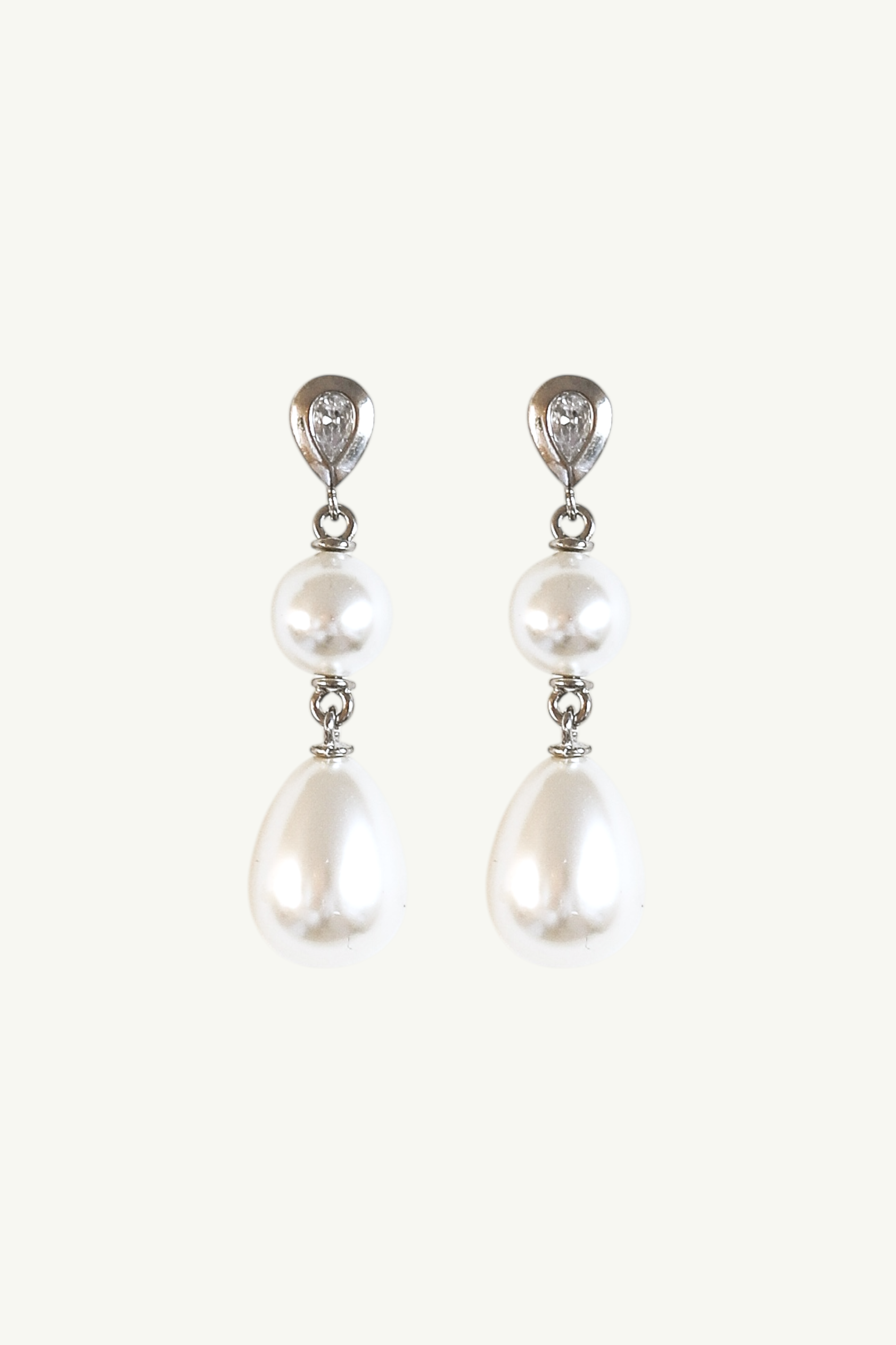 Bezel Pearl Triple Drop - Sale