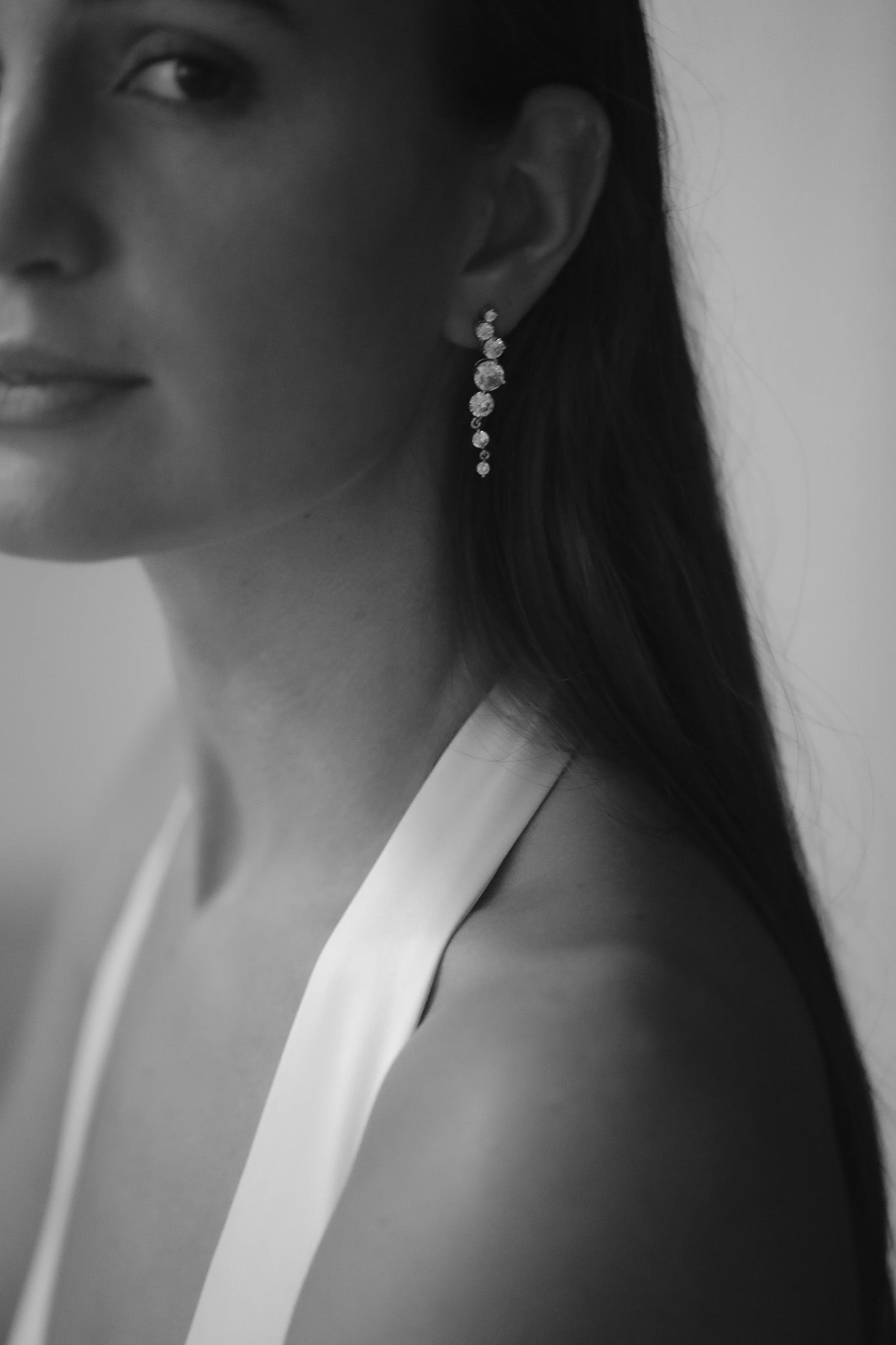 Crystal Cluster Drop Earrings - Sale