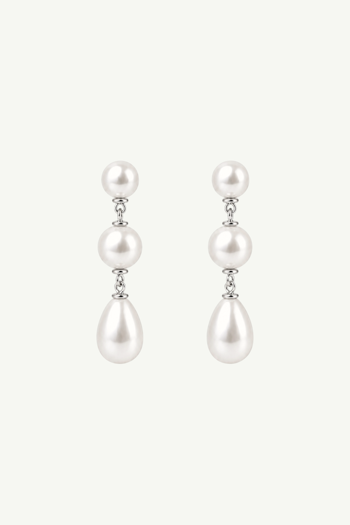 Pearl Triple Drop Earrings - Sale